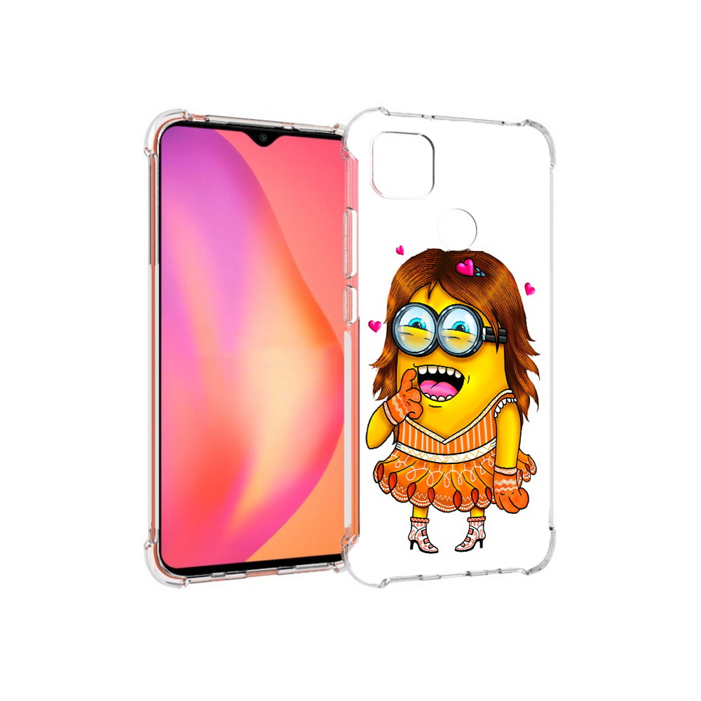 

Чехол MyPads Tocco для Xiaomi Redmi 9C Миньон девочка (PT152115.265.116), Прозрачный, Tocco