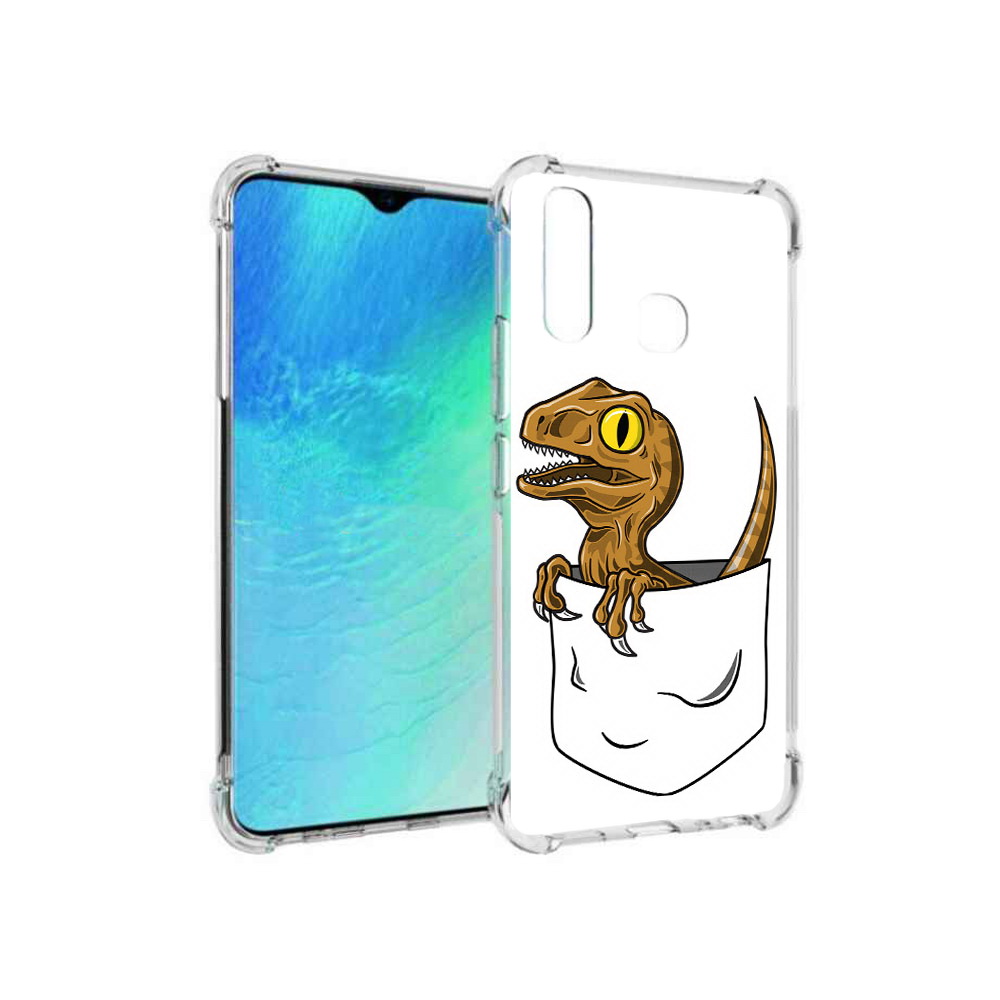 

Чехол MyPads Tocco для Vivo Y19 динозавр в кармане (PT140444.419.327), Прозрачный, Tocco