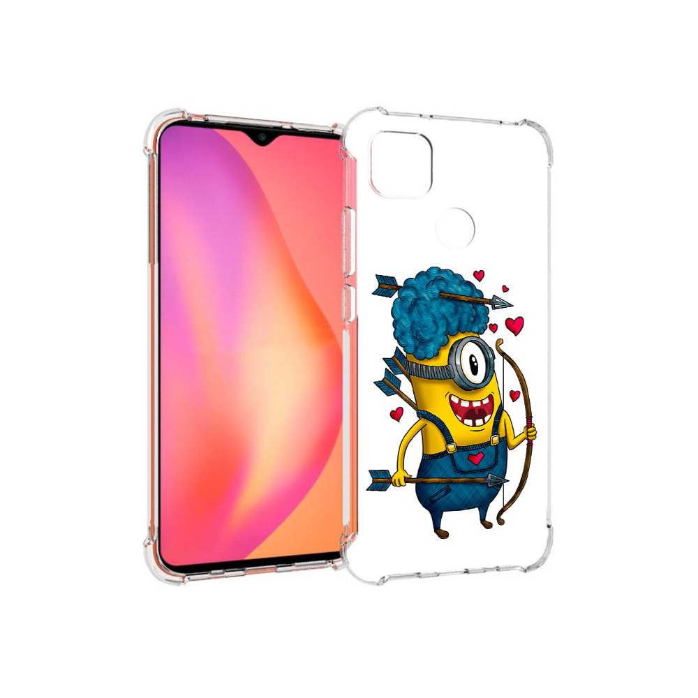 

Чехол MyPads Tocco для Xiaomi Redmi 9C Миньон купидон (PT152115.265.117), Прозрачный, Tocco