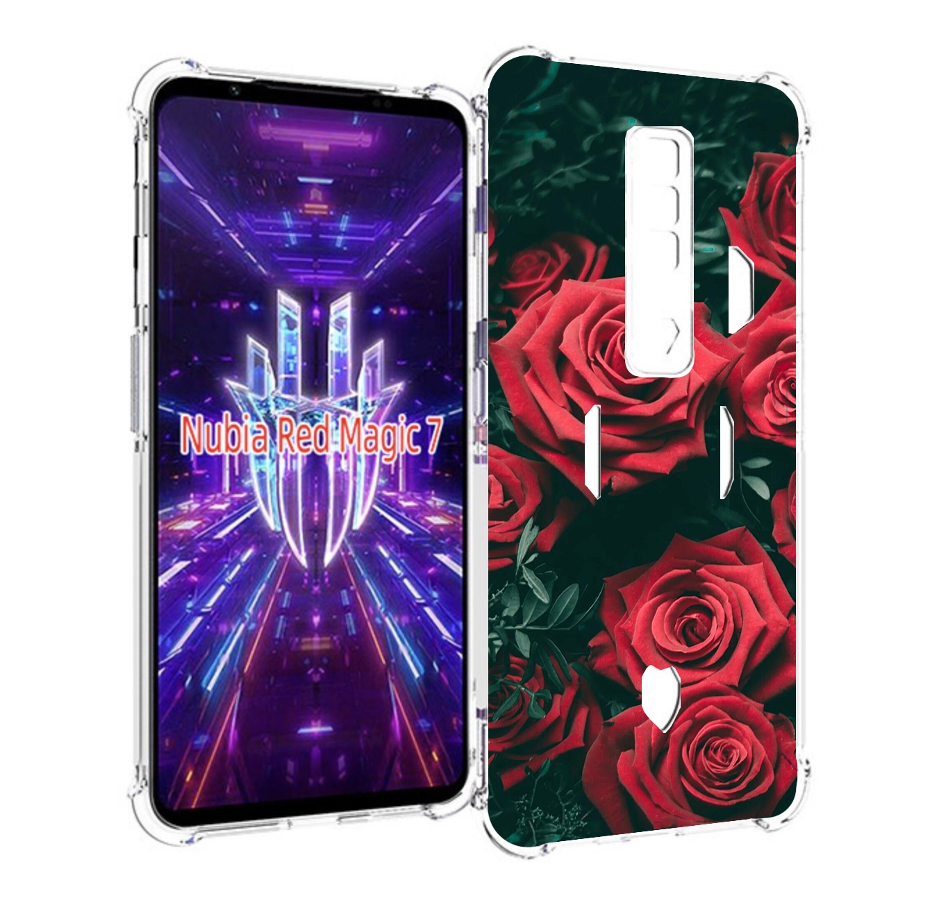 

Чехол MyPads красные-бархатные-розы для ZTE Nubia Red Magic 7, Прозрачный, Tocco