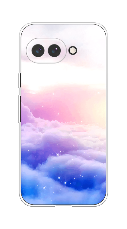 

Чехол на Google Pixel 9a Небеса, Голубой;белый;розовый, 272250-1