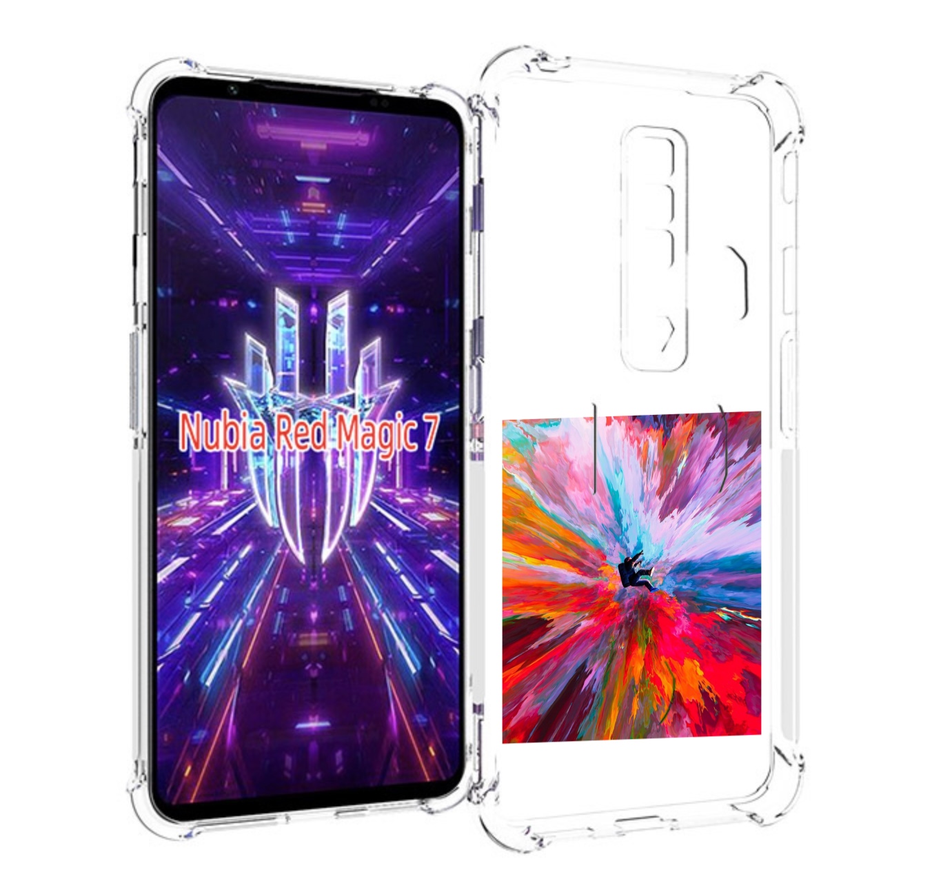 

Чехол MyPads красочный астранавт для ZTE Nubia Red Magic 7, Прозрачный, Tocco