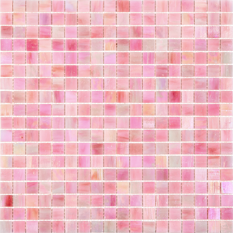фото Мозаичная плитка alma mono color sm48 розовый квадрат глянцевый