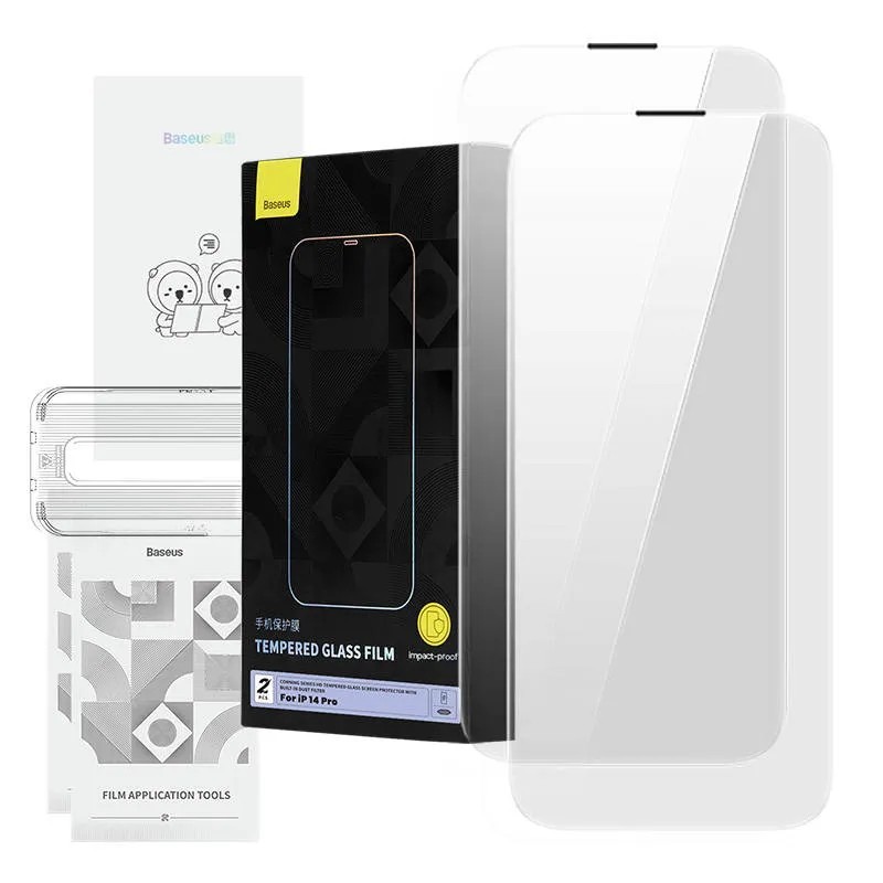 

Защитное стекло Baseus Corning Series для iPhone 14 Pro со встроенным пылевым фильтром, P60012218201-01