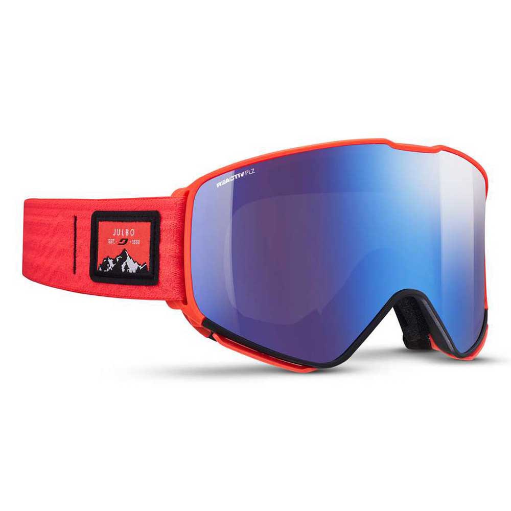 фото Очки горнолыжные julbo 2022-23 quickshift red/reactiv 2-4 polarized flash blue (us:xl)