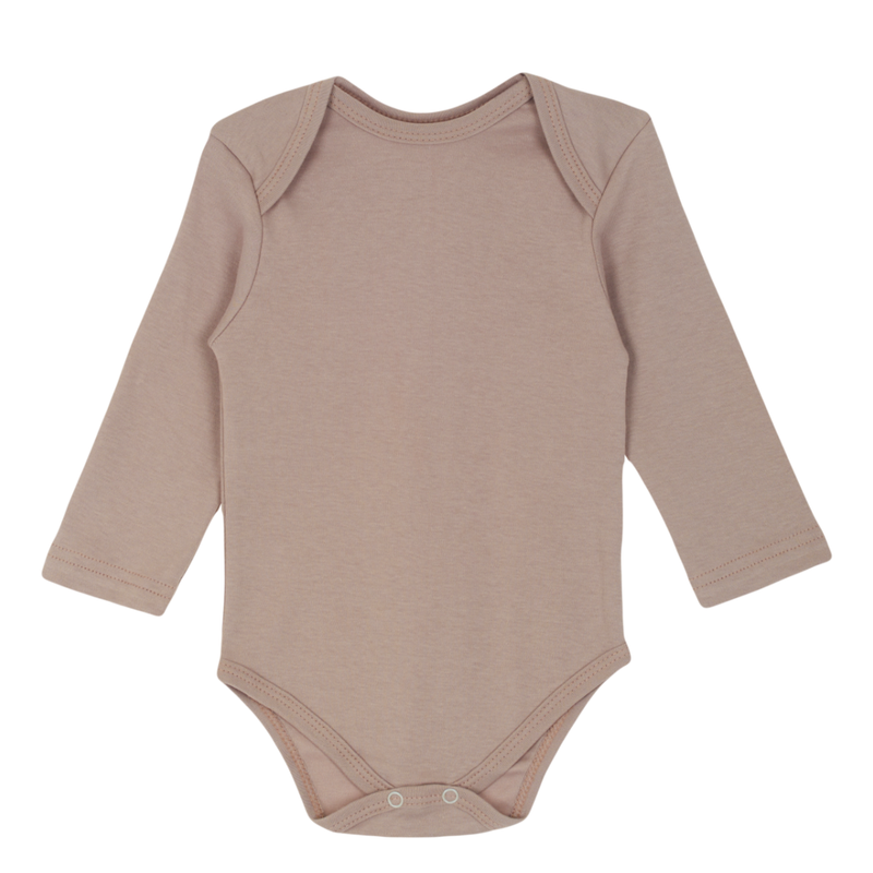 Боди детское Кузя Тут CozyTot Basic, молочная шоколадка, 74