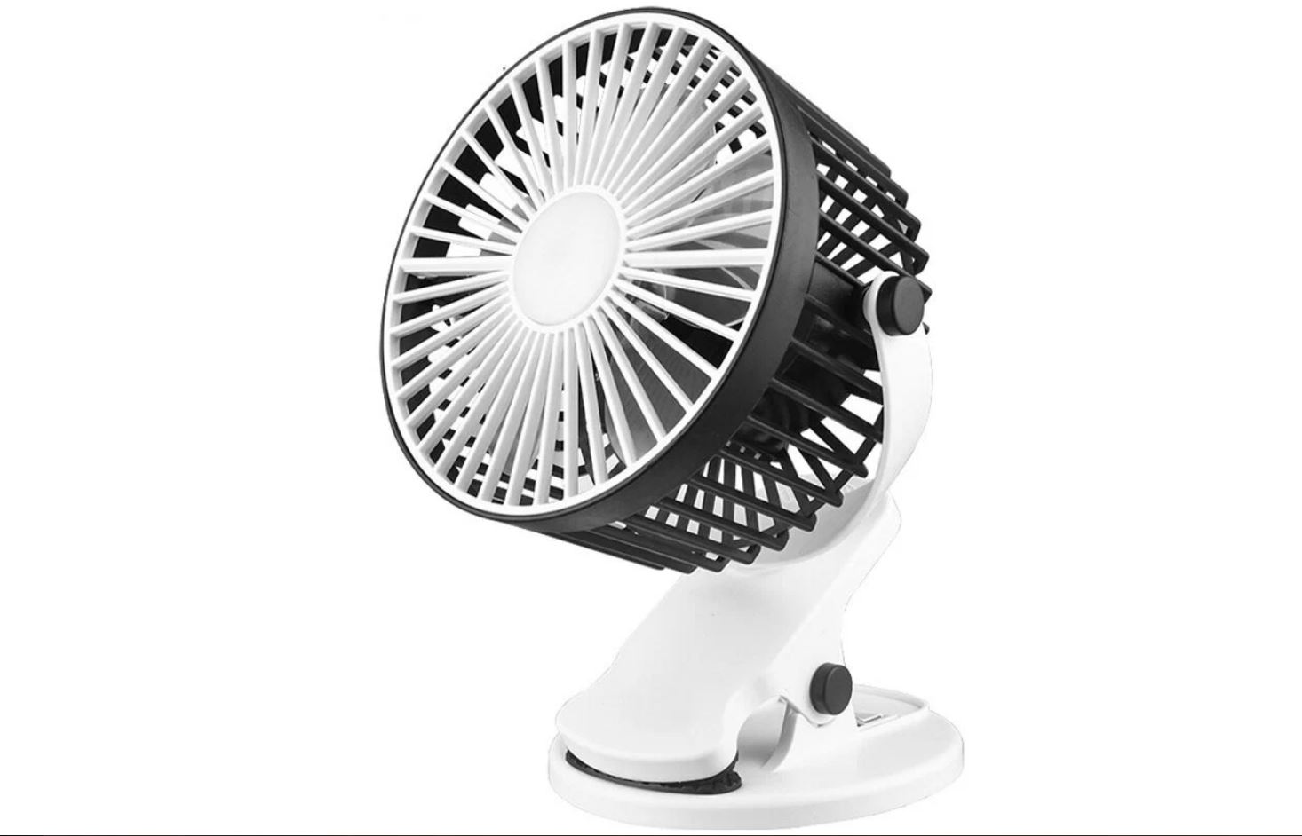

Вентилятор на прищепке, настольный Fan-M2027 черный, Fan-M2027