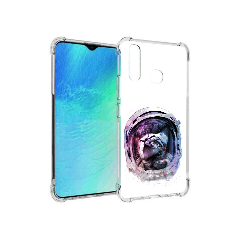 

Чехол MyPads Tocco для Vivo Y19 кот в шлеме (PT140444.419.396), Прозрачный, Tocco