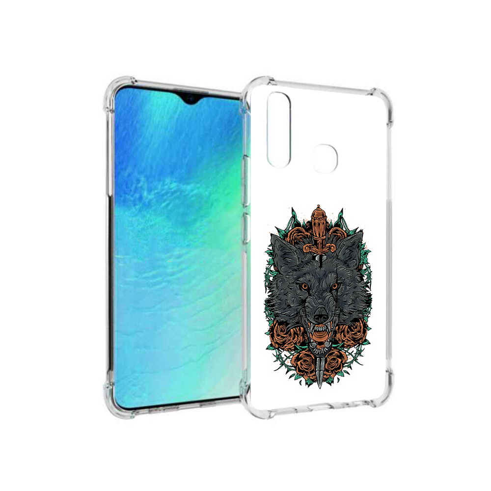 

Чехол MyPads Tocco для Vivo Y19 красивый злой волк (PT140444.419.409), Прозрачный, Tocco
