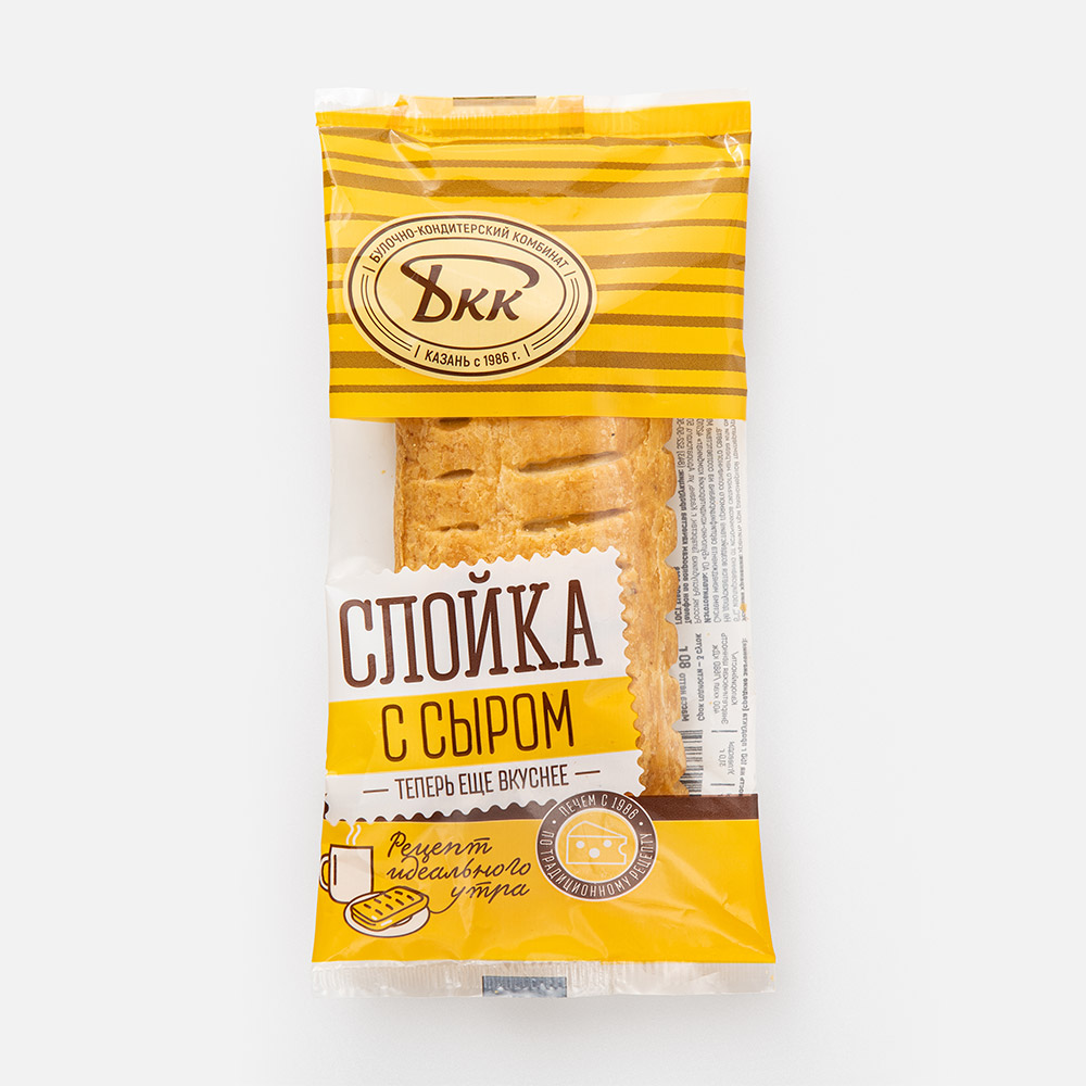 

Слойка БКК с сыром 80 г
