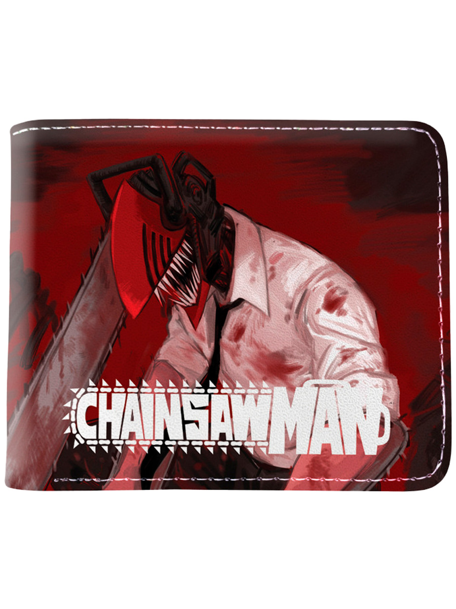 Портмоне унисекс StarFriend Chainsaw Man красное 3d ночник starfriend человек бензопила аки хаякава chainsaw man 19 5 см