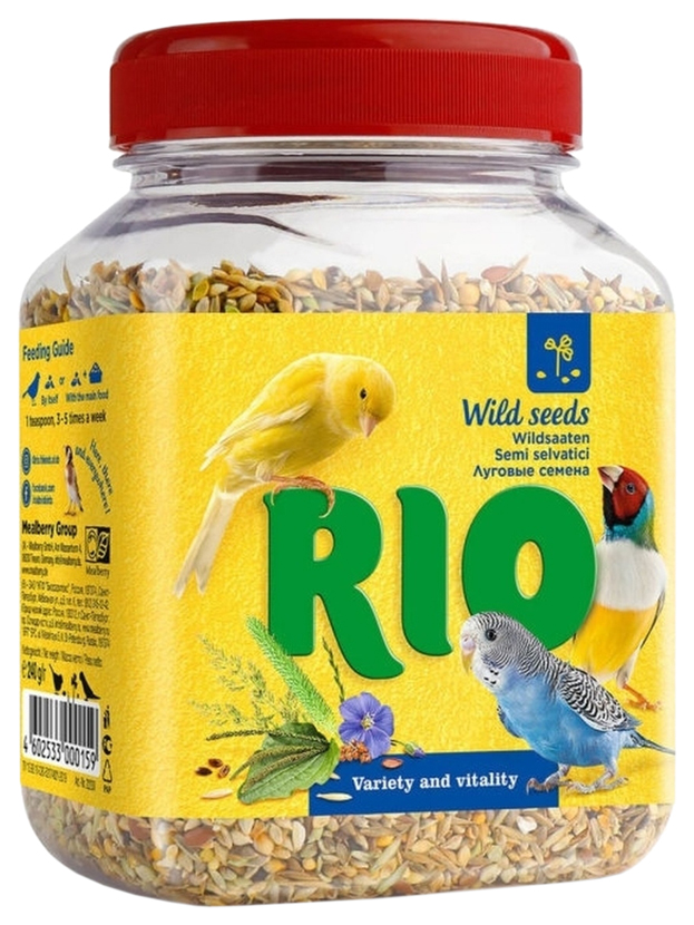 

Лакомство для птиц Wild seeds Rio Луговые семена 240 г