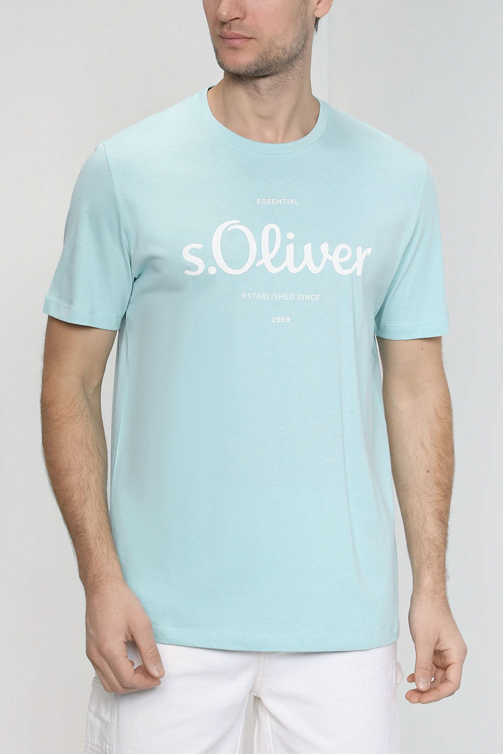 

Футболка мужская s.Oliver 130.11.899.12.130.2057432 голубая M, Голубой, 130.11.899.12.130.2057432