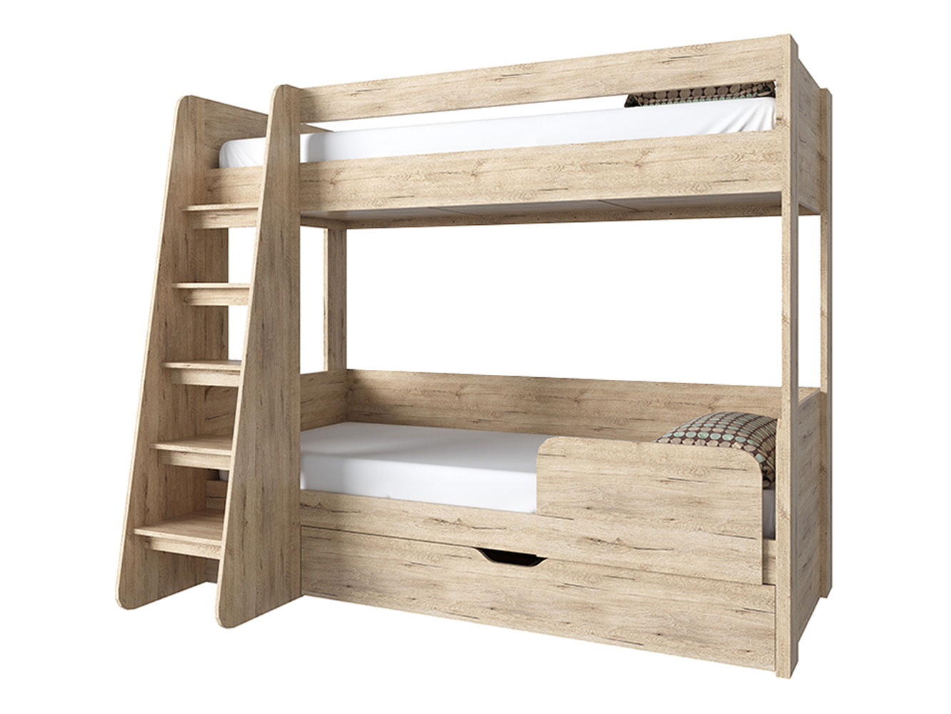 

Двухъярусная кровать Юниверсал Дуб Сан-Ремо, Юниверсал Светлое дерево