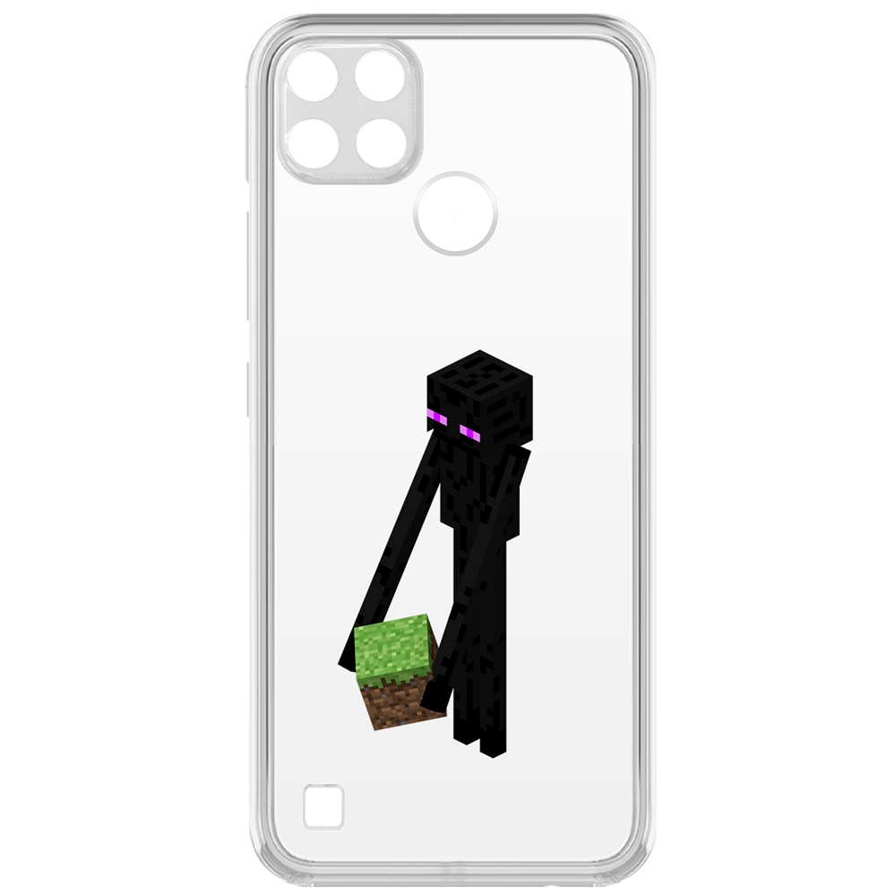 

Чехол-накладка Minecraft-Эндермен для Realme C25Y, Прозрачный