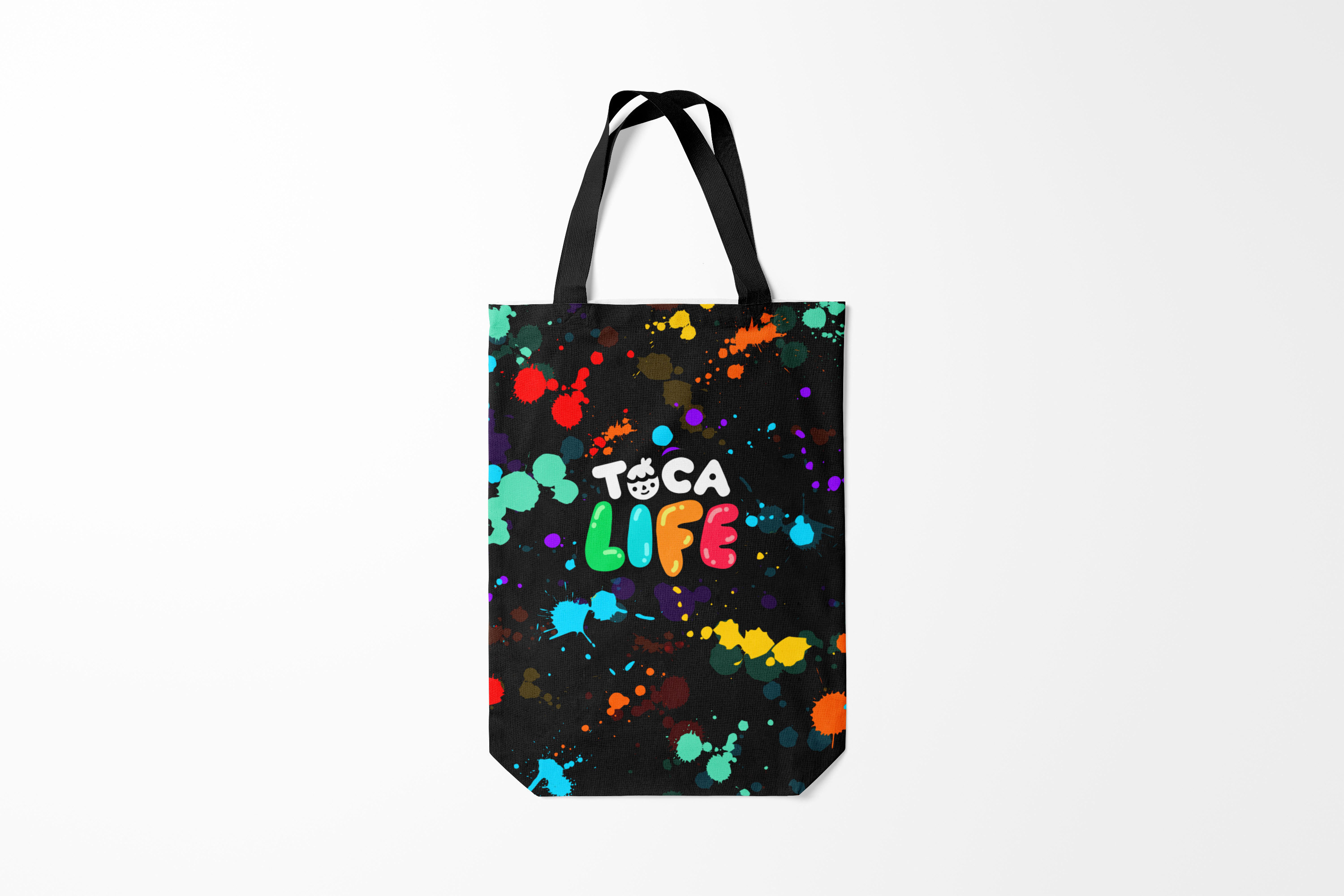 

Сумка шoппер унисекс Burnettie Toca Boca RAINBOW PAINTS, черный, Toca Boca RAINBOW PAINTS