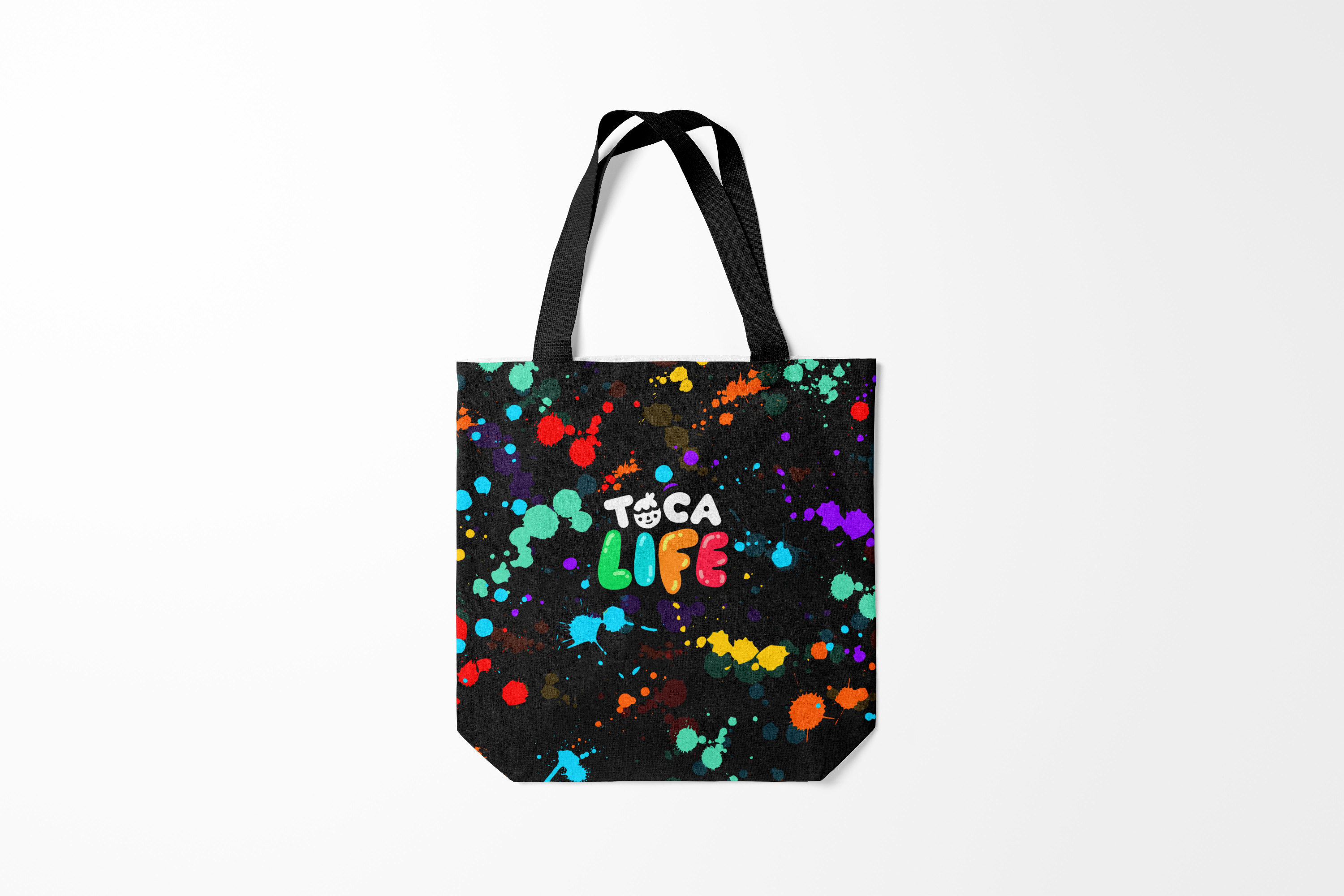 

Сумка шoппер унисекс Burnettie Toca Boca RAINBOW PAINTS, черный, Toca Boca RAINBOW PAINTS