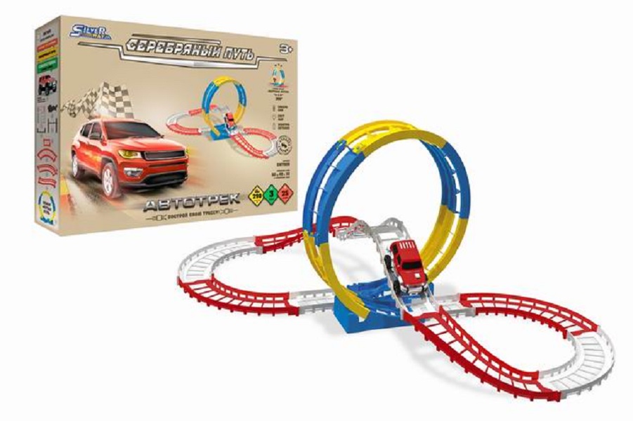 

Автотрек с машинкой на батарейках Silverway SW7808, SW7808