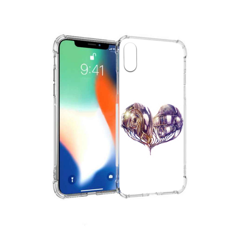 

Чехол MyPads Tocco для Apple iPhone X сердце абстракция (PT94261.606.596), Прозрачный, Tocco