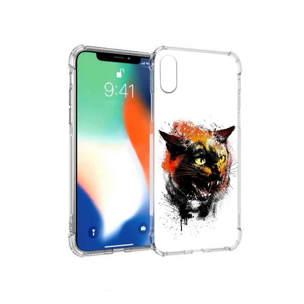 

Чехол MyPads Tocco для Apple iPhone X сиамский кот (PT94261.606.598), Прозрачный, Tocco