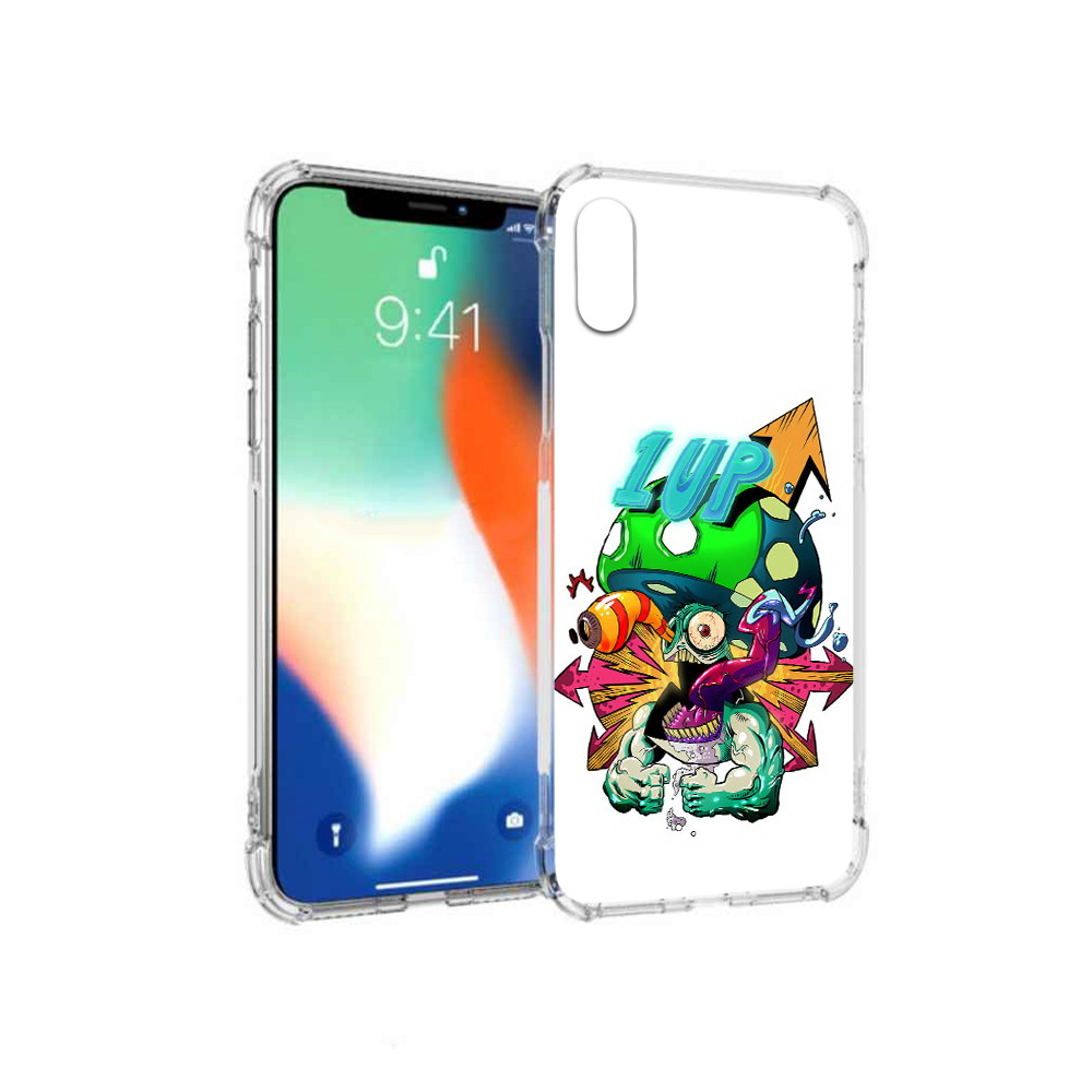 

Чехол MyPads Tocco для Apple iPhone X сильный гриб абстракция (PT94261.606.599), Прозрачный, Tocco