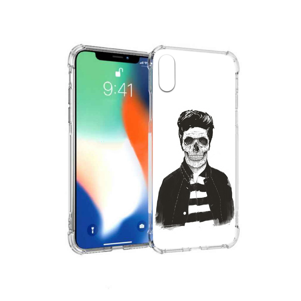 

Чехол MyPads Tocco для Apple iPhone X скелет (PT94261.606.604), Прозрачный, Tocco