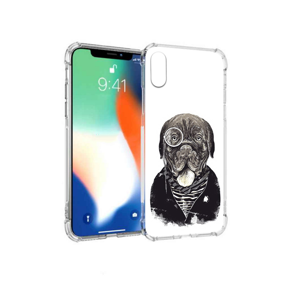 

Чехол MyPads Tocco для Apple iPhone X солидный песик (PT94261.606.615), Прозрачный, Tocco
