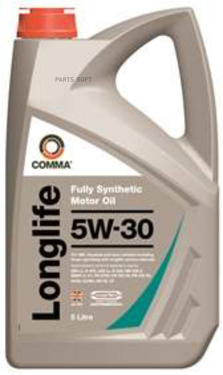 

Моторное масло Comma синтетическое LONG LIFE 5W30 4л