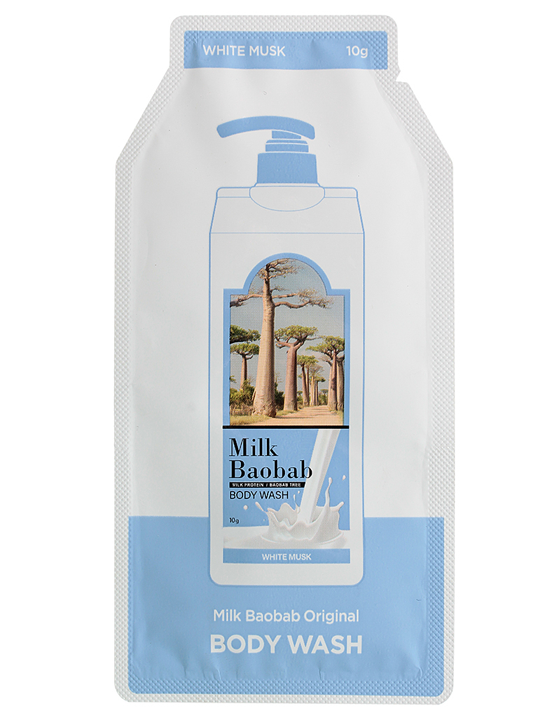 

Гель для душа MILK BAOBAB Original Body Wash White Musk Pouch, 10 мл, Original