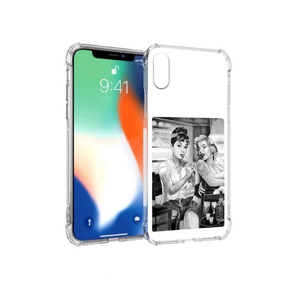 

Чехол MyPads Tocco для Apple iPhone X тату мастер (PT94261.606.637), Прозрачный, Tocco