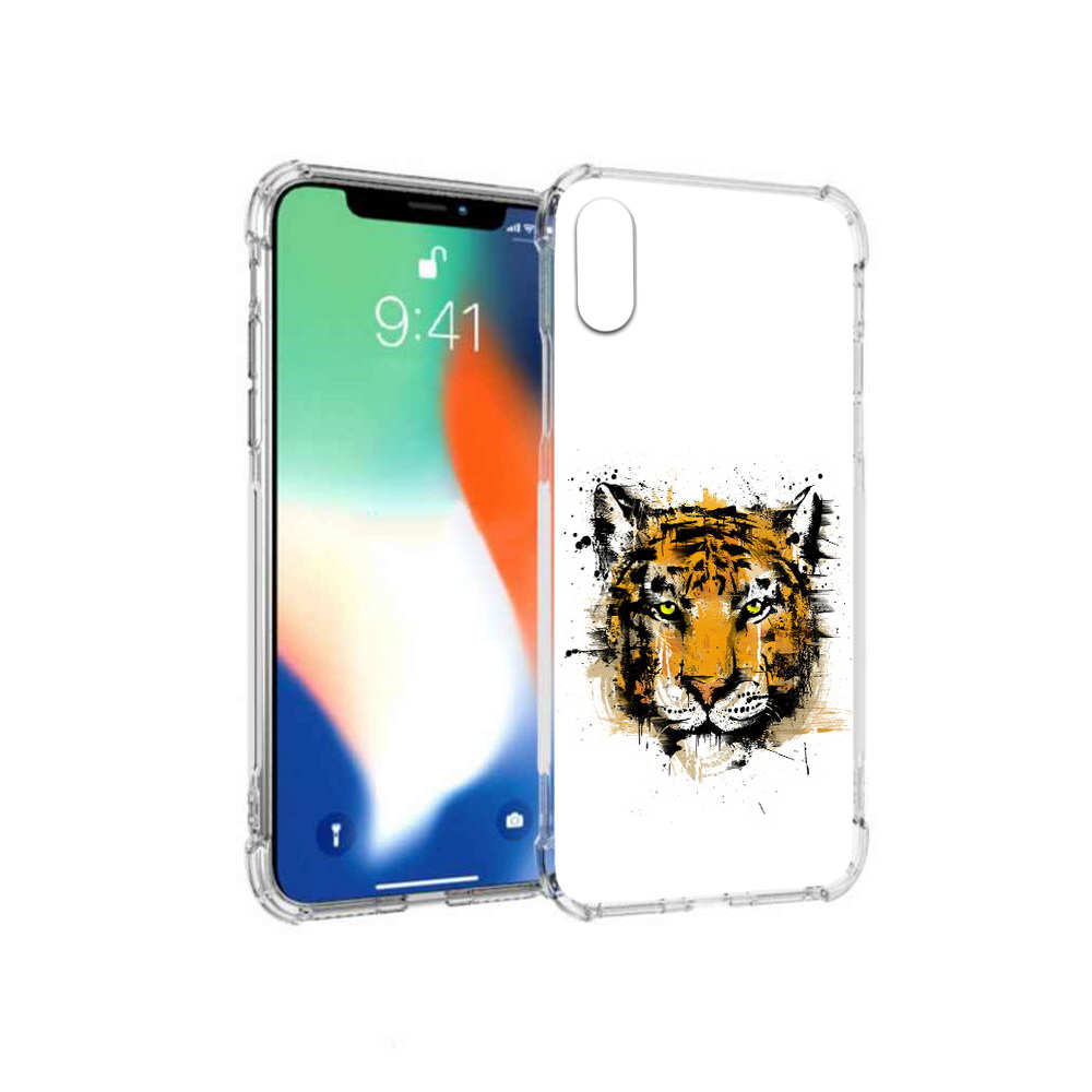 

Чехол MyPads Tocco для Apple iPhone X тигруля (PT94261.606.643), Прозрачный, Tocco