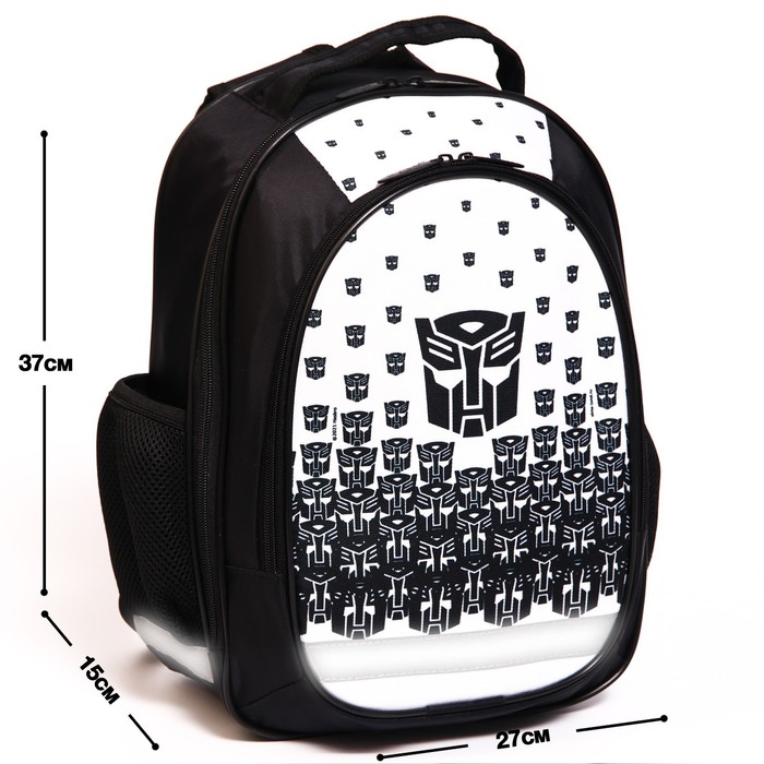 Рюкзак школьный с эргономической спинкой Оптимус Прайм, Трансформеры, 372716 см, черный