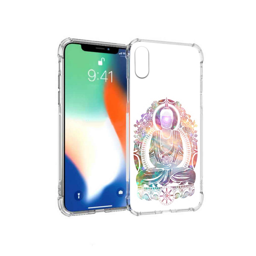 

Чехол MyPads Tocco для Apple iPhone X умный мужчина абстракция (PT94261.606.651), Прозрачный, Tocco