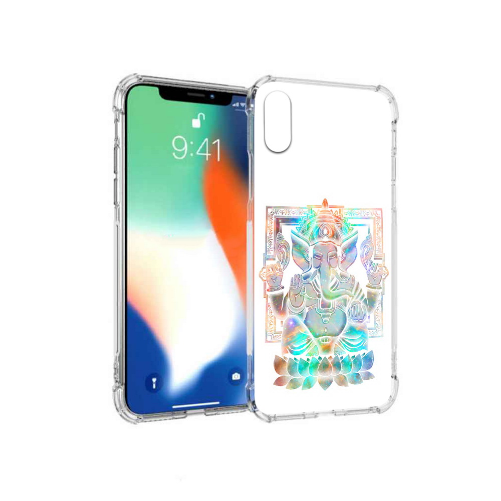 

Чехол MyPads Tocco для Apple iPhone X умный слон (PT94261.606.654), Прозрачный, Tocco