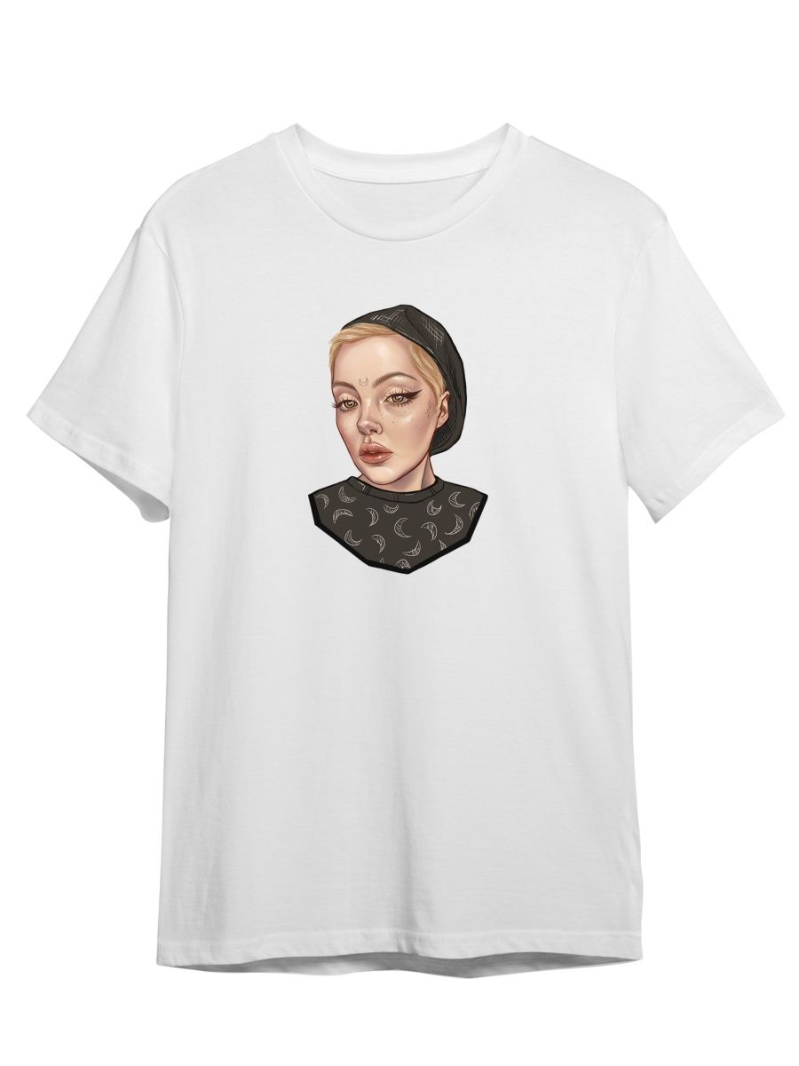 

Футболка унисекс СувенирShop Даша Каплан/Daria Kaplan/Юлик 2 белая 5XL (64-66), "Даша Каплан/Daria Kaplan/Юлик" 2