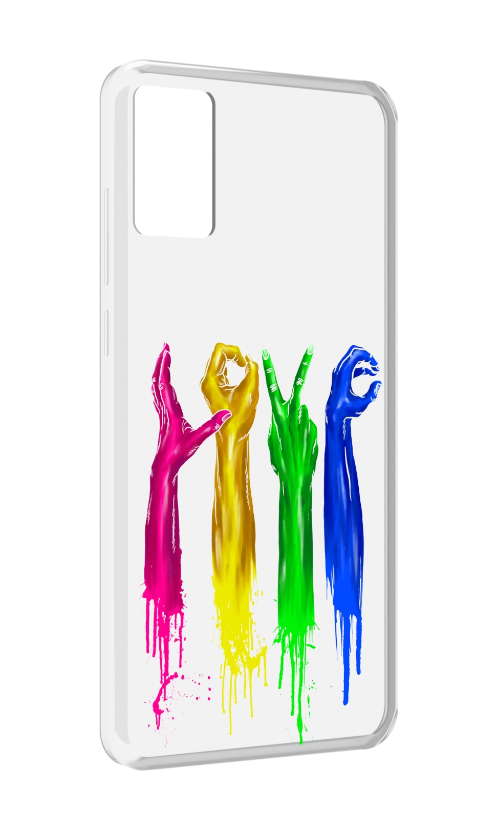 

Чехол MyPads яркие руки love для CUBOT P50, Прозрачный, Tocco