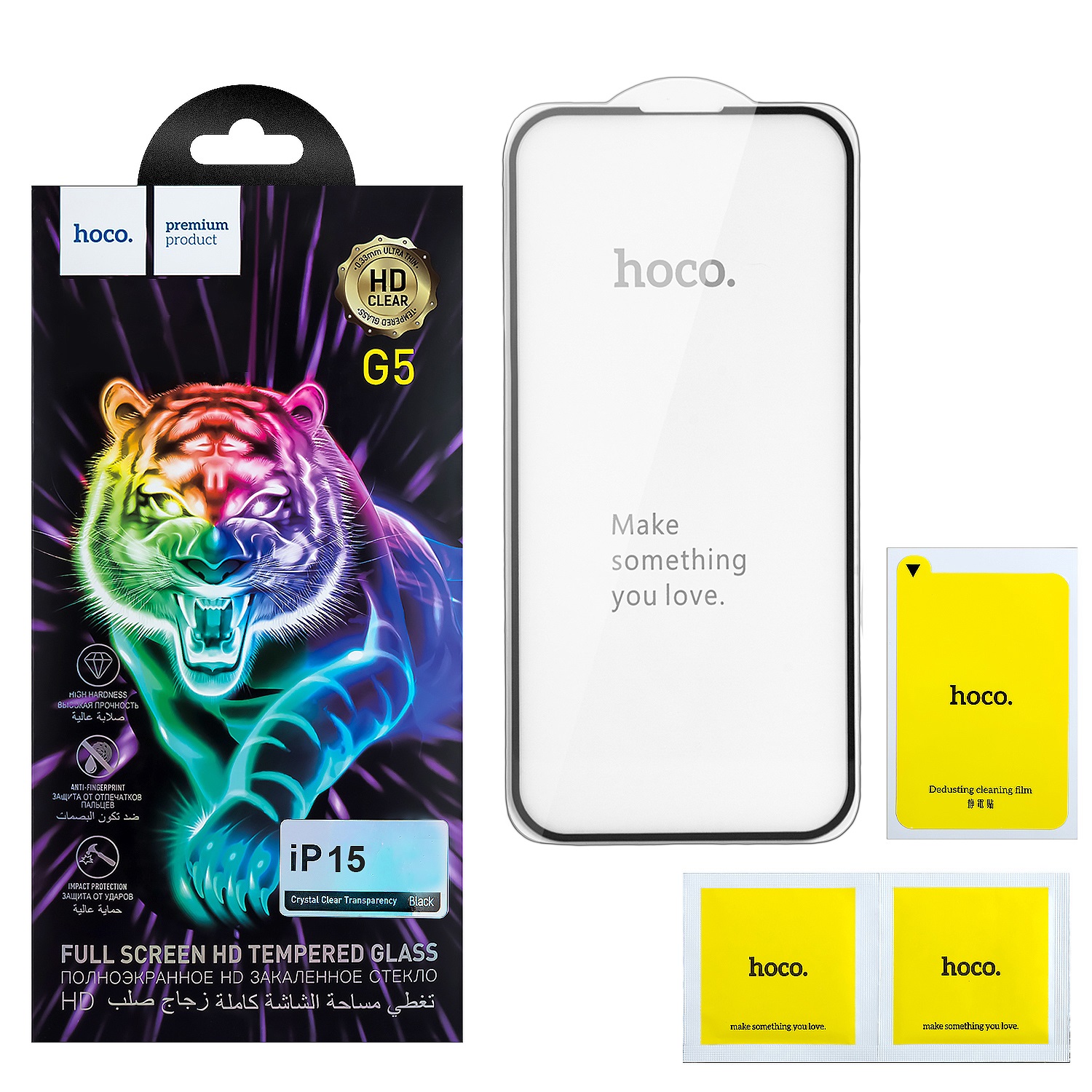 

Защитное стекло Iphone 15 Full Screen G5 black Hoco тонкая рамка (IS789682), Защитное стекло Iphone 15 Full Screen G5 black HOCO тонкая рамка (IS789682)
