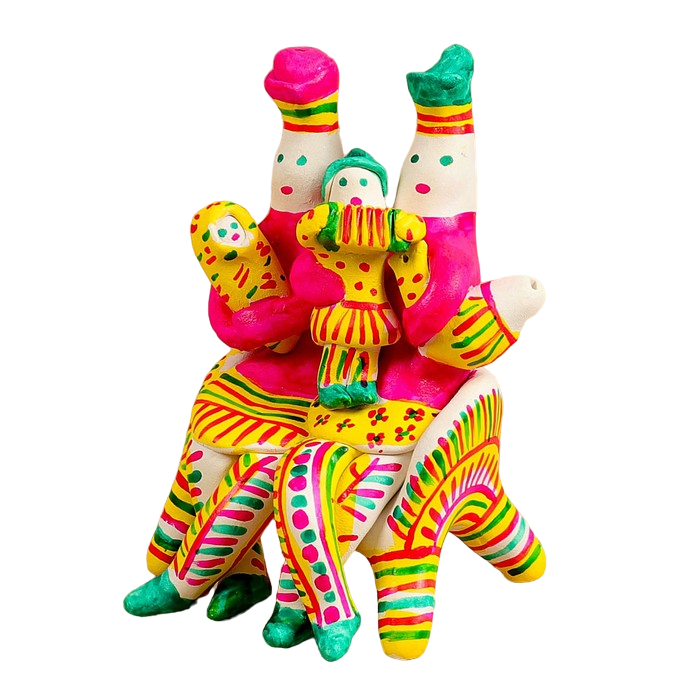 

Филимоновская игрушка Парочка на лавочке 1