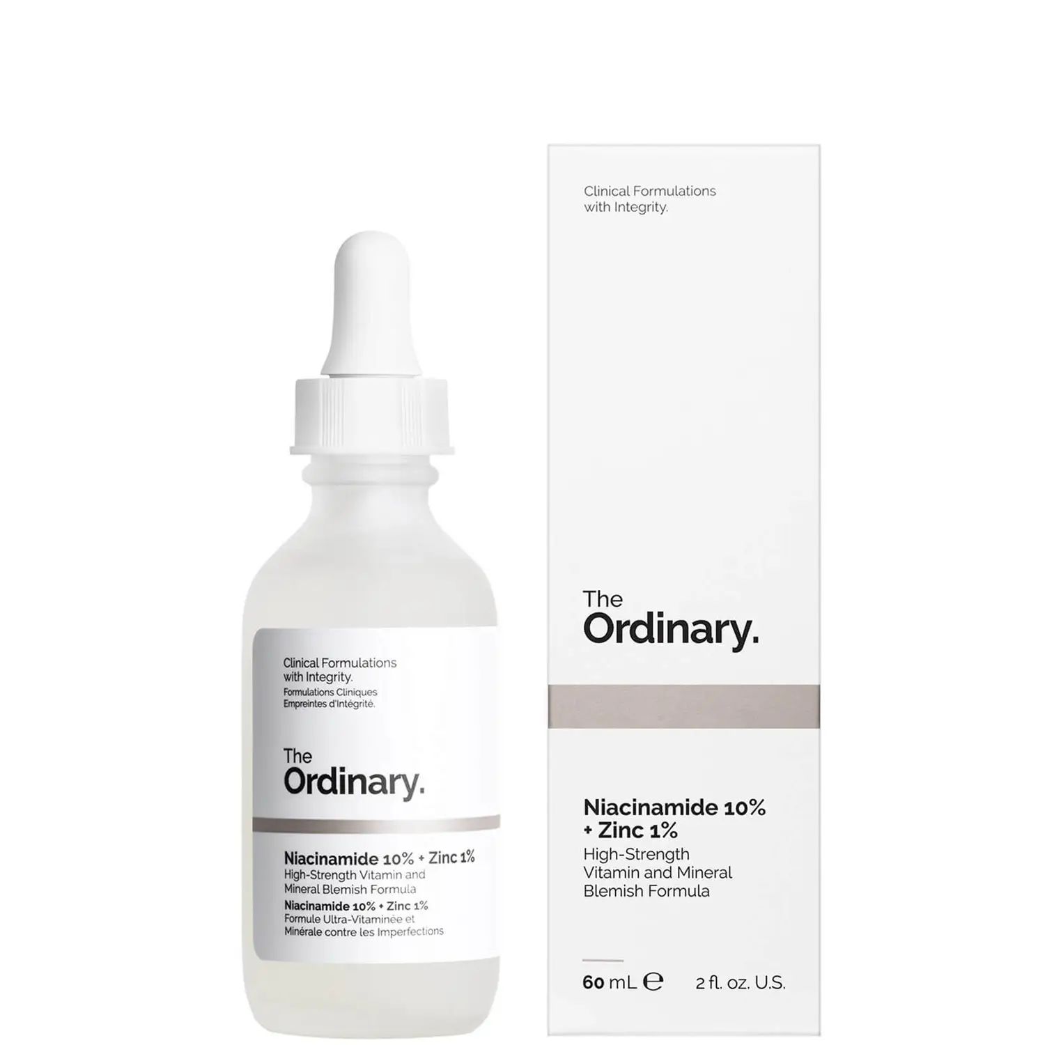 Сыворотка для проблемной кожи The Ordinary Niacinamide 10% + Zinc 1% Supersize 60 мл волшебный невидимый поры макияж primer поры исчезают лица масло контроль составляют базы содержит витамин a c e для оптимального здоровья кожи