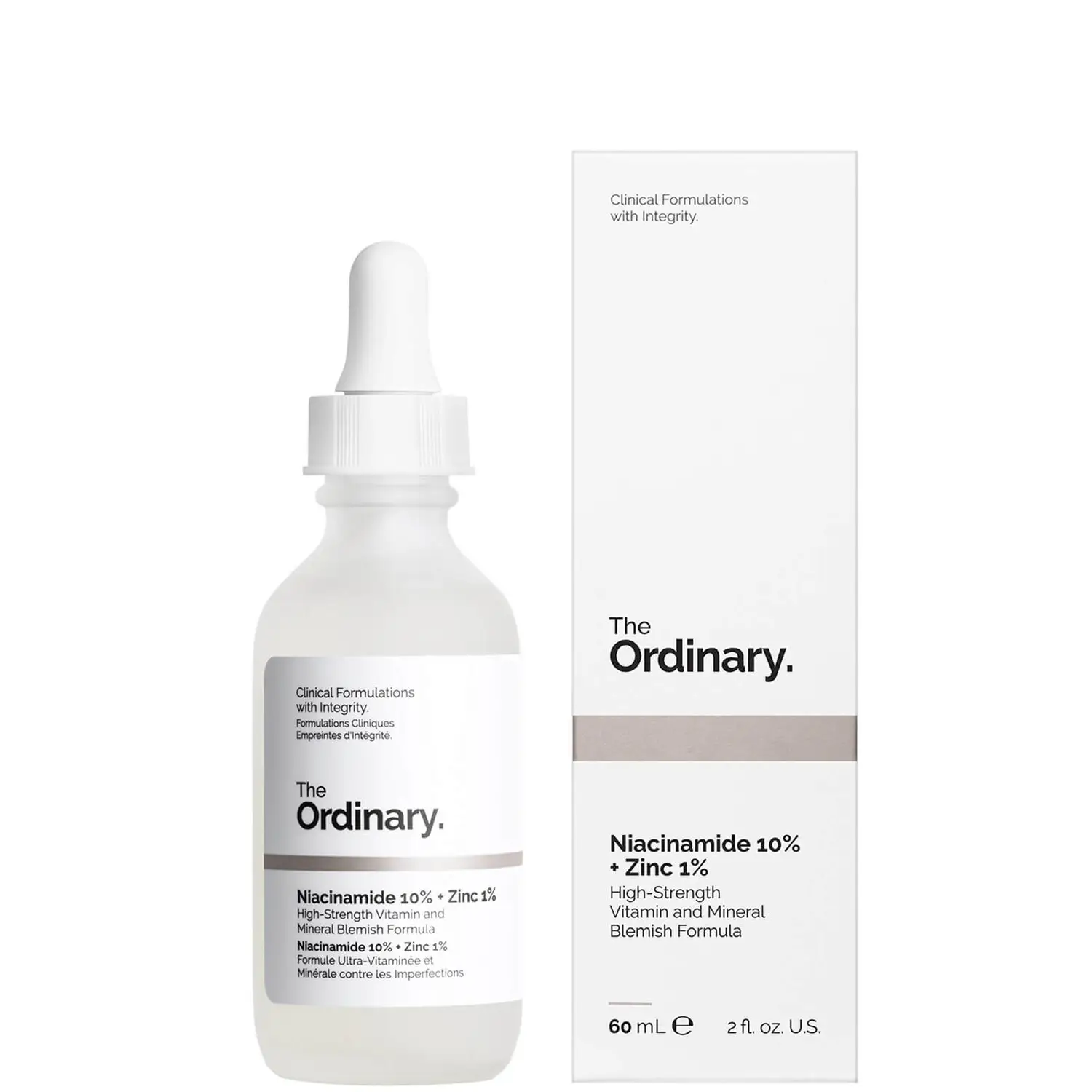 фото Сыворотка для проблемной кожи the ordinary niacinamide 10% + zinc 1% supersize 60 мл