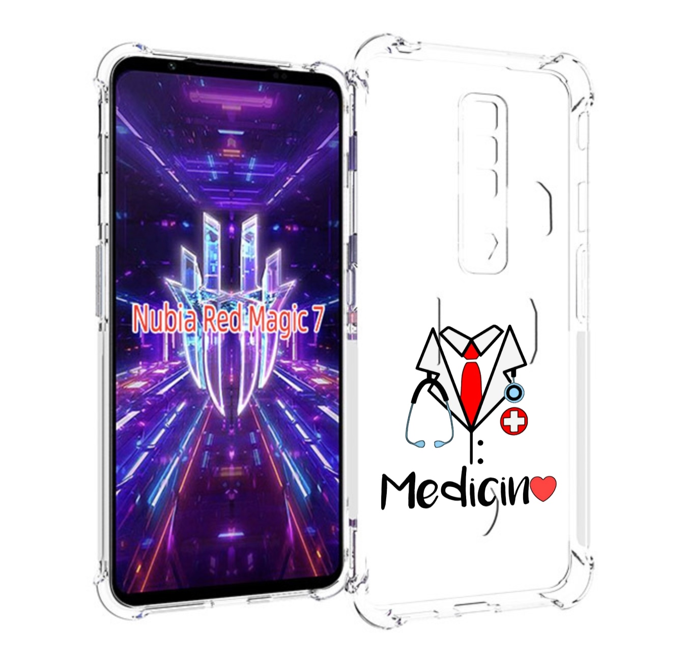 

Чехол MyPads любимая медецина для ZTE Nubia Red Magic 7, Прозрачный, Tocco