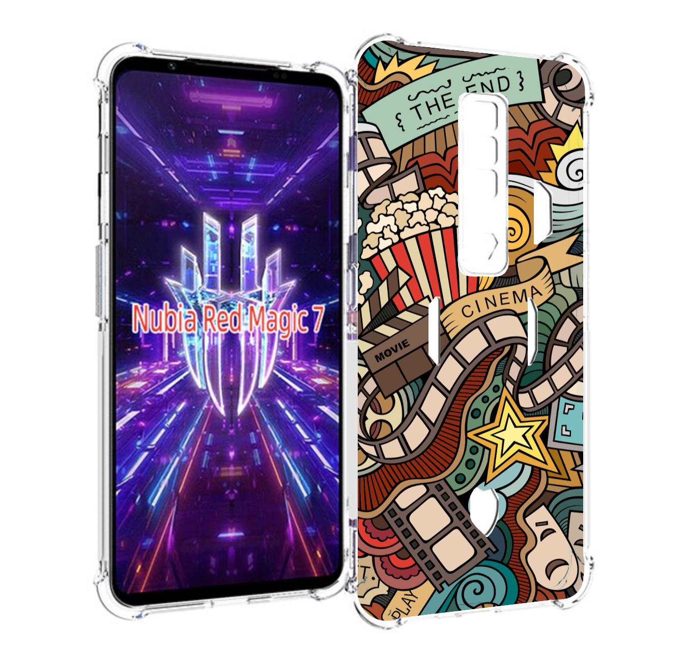 

Чехол MyPads любимое кино для ZTE Nubia Red Magic 7, Прозрачный, Tocco