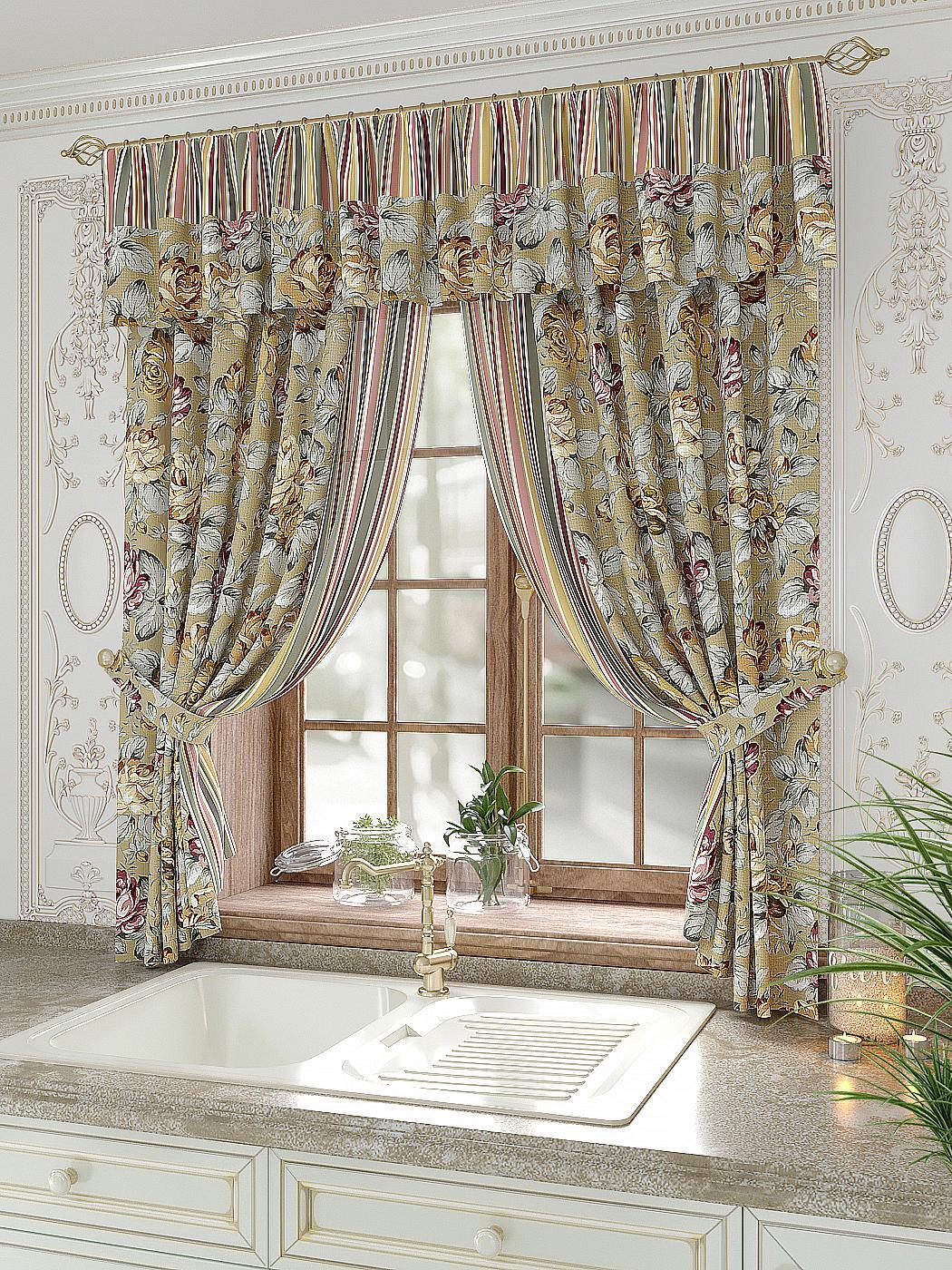 

Комплекты штор AT HOME / шторы в комнату 150х180 см / Элириан, 934074