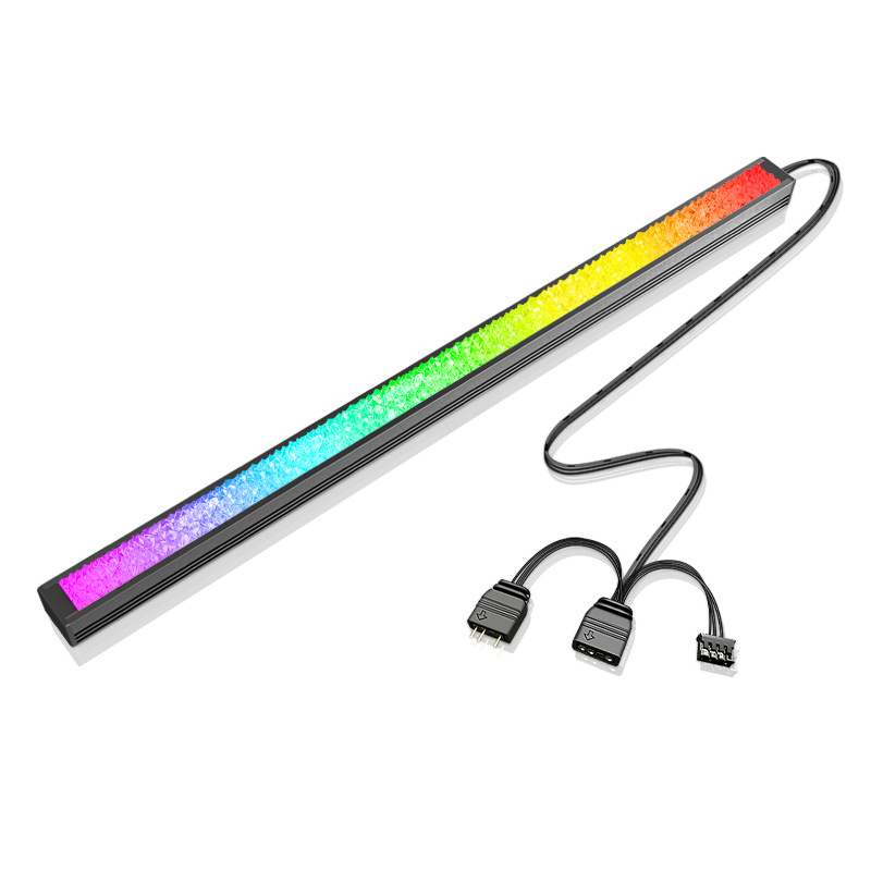 

Цветная световая лента COOLMOON для компьютера RGB 5V/3PIN, белая