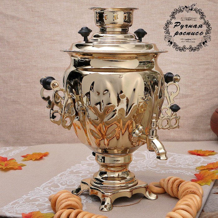 

Самовар Золото, желудь, 3 л, электрический