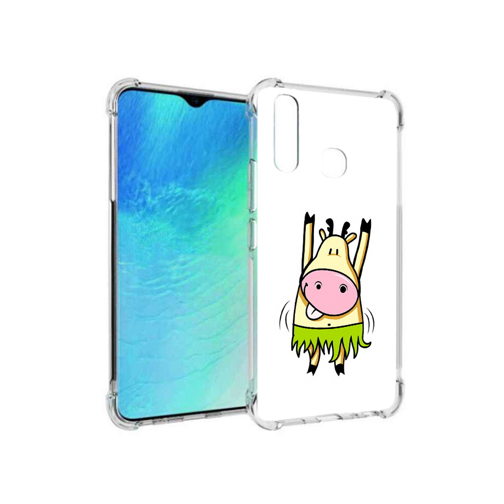

Чехол MyPads Tocco для Vivo Y19 Веселая корова (PT140444.419.42), Прозрачный, Tocco
