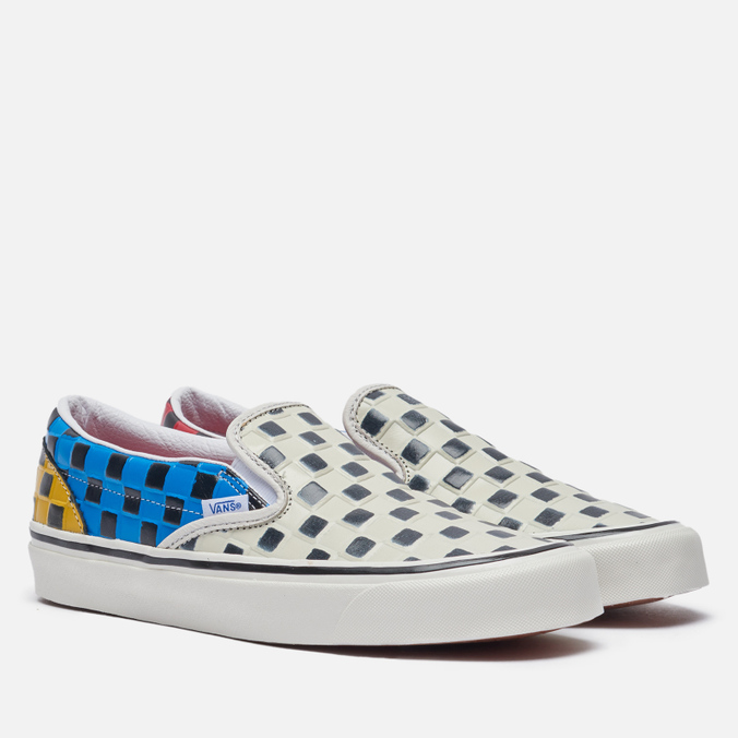 фото Кеды женские vans classic slip-on 98 dx anaheim factory разноцветные 44 eu