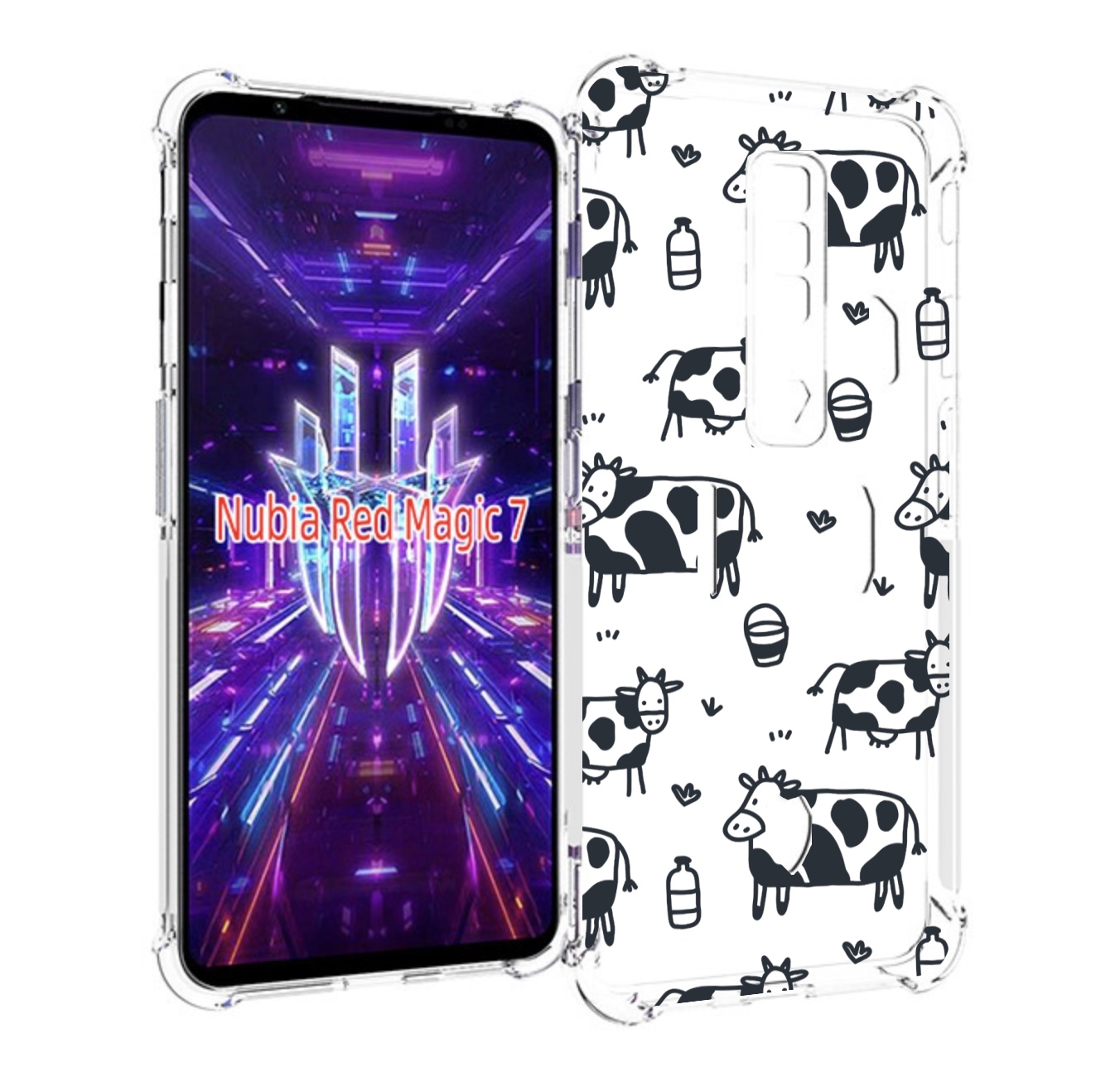 

Чехол MyPads маленькие-коровки для ZTE Nubia Red Magic 7, Прозрачный, Tocco