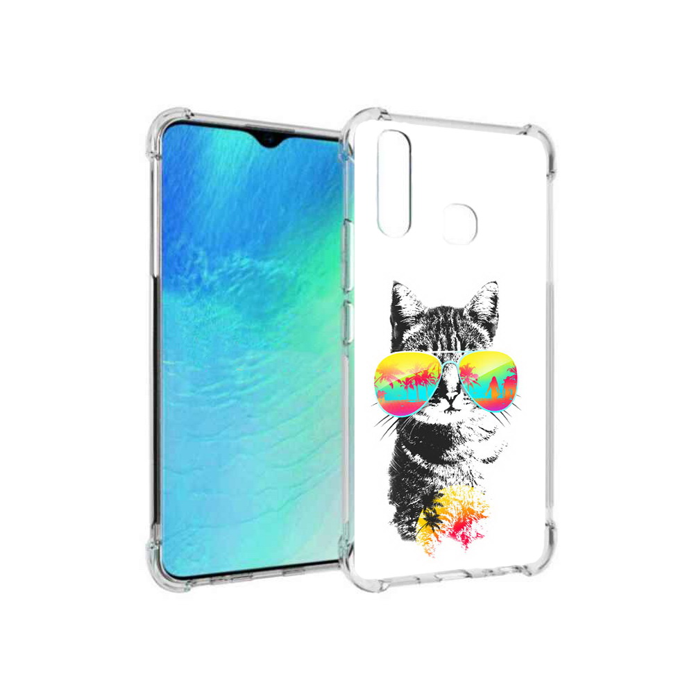 

Чехол MyPads Tocco для Vivo Y19 крутой кот (PT140444.419.425), Прозрачный, Tocco
