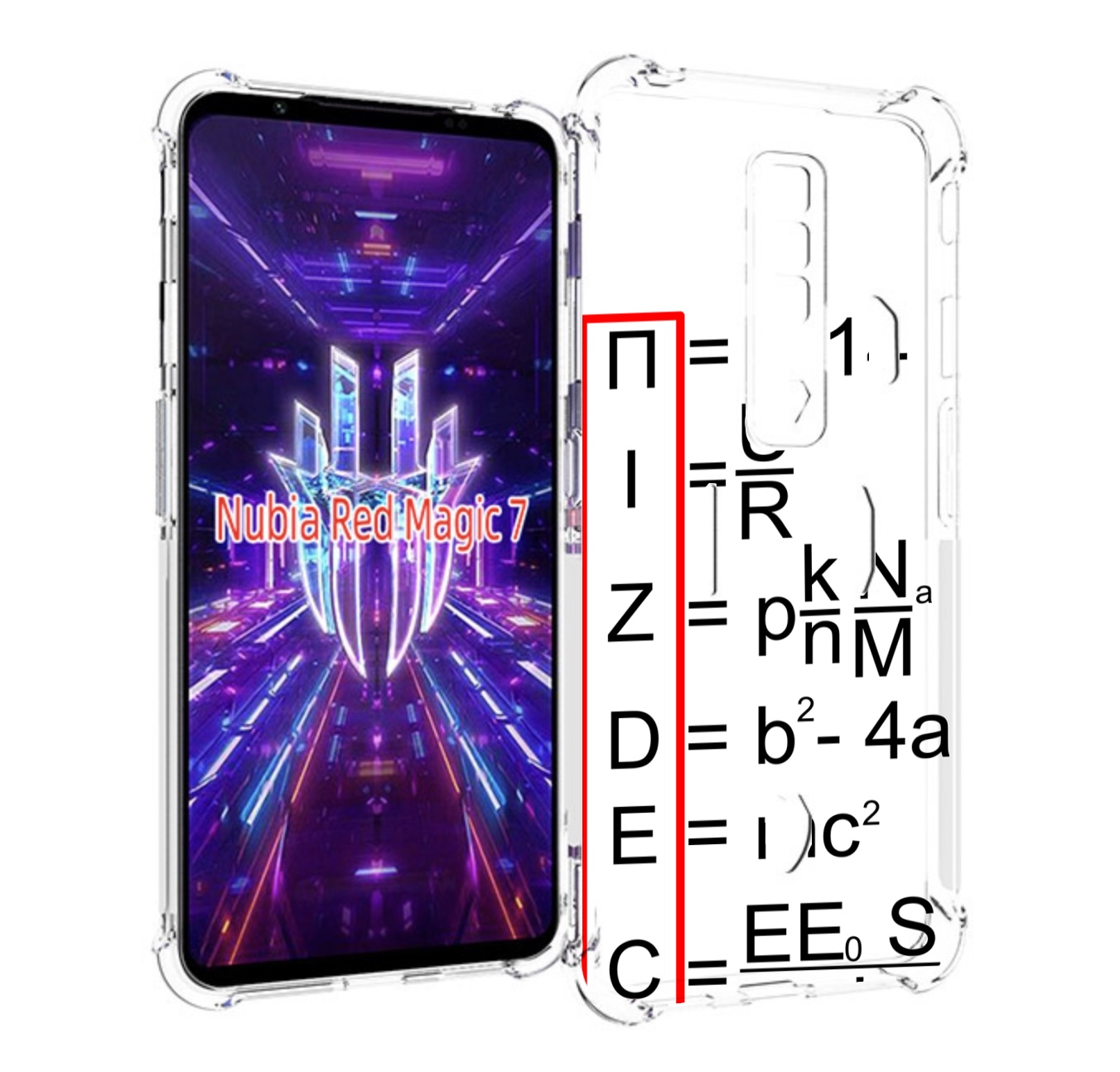 Чехол MyPads математические-формулы для ZTE Nubia Red Magic 7